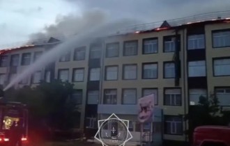 Қостанай облысында мектеп өртеніп кетті