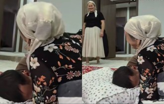 “Елуге келсе де, әлі емеді”: TikTok-та егде жастағы ер адамның анасына еркелеген видеосы қызу талқыға түсті