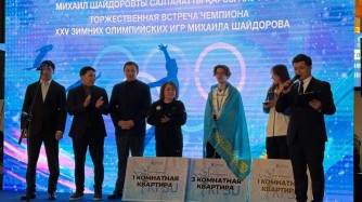 Олимпиада чемпионы Михаил Шайдоровқа Астанадан 3 бөлмелі пәтер табысталды