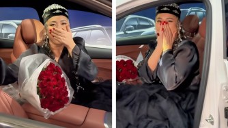 «Екеуміз бүгін ғана таныстық»: Мөлдір Мұқановаға бейтаныс жан көлік сыйлады