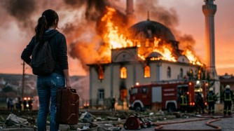 20 жастағы қыз алаяқтардың тапсырмасымен мешітті өртеп жіберген(ВИДЕО)