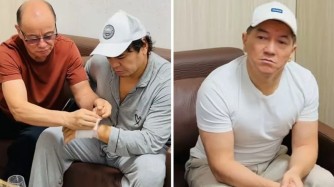"Ота жасалса, 3-4 ай сахнаға шықпайды": Сәкен Майғазиев Кенжебек Жанәбіловтің халін біліп қайтты