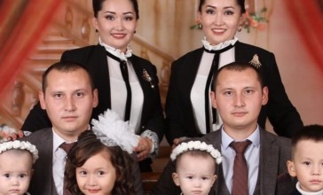 "Ерекше жандар": Егіздерден құралған отбасы желі қолданушыларын тәнті етті (ФОТО)