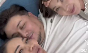 «Арсыздық»: Бәйбішесі мен тоқалының ортасында жатқан ер адамның видеосы көптің ашуын туғызды