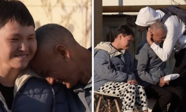 Әйелінің еміне несие алып, бірақ аман алып қала алмаған жалғызбасты әкеге маскадағы жігіт үй сыйлады (ВИДЕО)