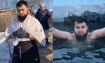 «Шоқынып кеткен бе?»: Рүстем Жүгінісов мұз ойып суға түсіп, жұртты шулатты (ВИДЕО)