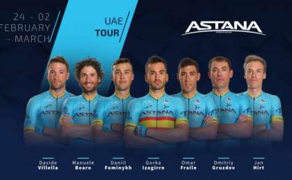 Astana Pro Team «БАӘ турына» қатысатын құрамын жариялады