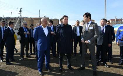 政府总理阿斯哈尔·马明对突厥斯坦州进行工作视察