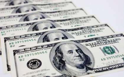 今日美元兑坚戈终盘汇率1:377.49