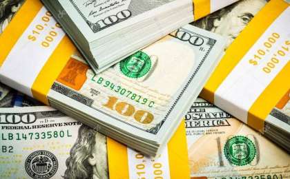 今日美元兑坚戈终盘汇率1:379.25