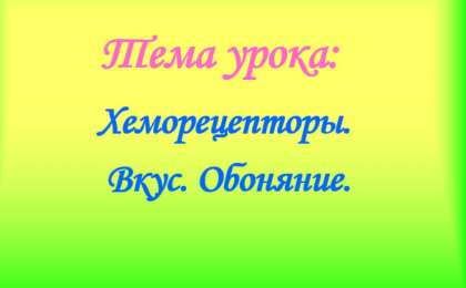 Хеморецепторы слайд,презентация - Биология - Презентация на казахском языке - Қазақша презентация