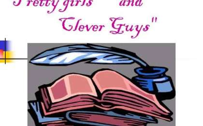 Pretty girls and Clever Guys слайд,презентация - Шет тілі - Презентация на казахском языке - Қазақша презентация