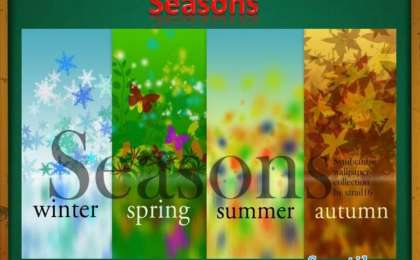 Seasons слайд,презентация - Шет тілі - Презентация на казахском языке - Қазақша презентация