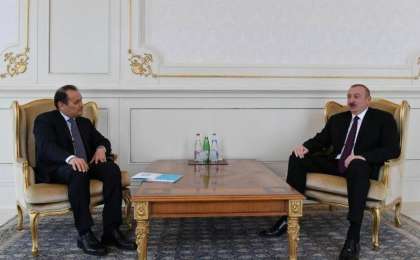 阿塞拜疆总统会见突厥议会秘书长阿穆列夫