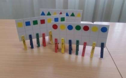 Дидактическая игра «Умные прищепки» - Балабақшадағы ойындар - Bilim