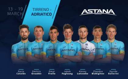 «Тиррено – Адриатико». «Астананың» құрамы белгілі