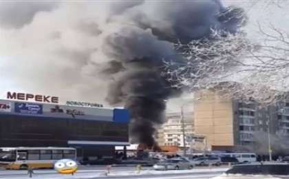 Семейде сауда кешені өртенді | КТК