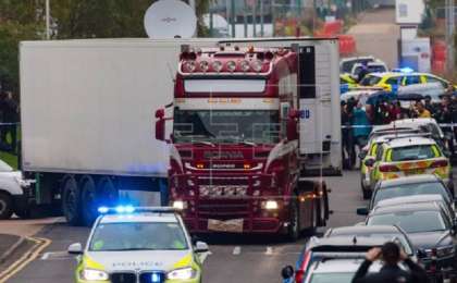 英国集装箱惨案：39名死者“均为中国公民”