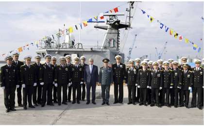 托卡耶夫总统访问阿克套国际海上贸易港