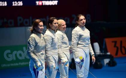 我国女子击剑队赢得亚洲锦标赛铜牌