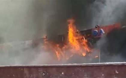 Астанада дүкенде өрт шығып, бір әйел құтқарылды