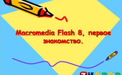 Презентация (слайд): Информатика | Macromedia Flash 8 первое знакомство