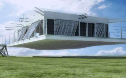 Ауада қалқып тұратын үй құрастырылды