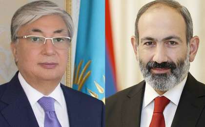 亚美尼亚总理祝贺托卡耶夫当选哈萨克斯坦总统