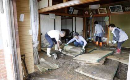 台风“海贝思”造成日本12个都县73人死亡