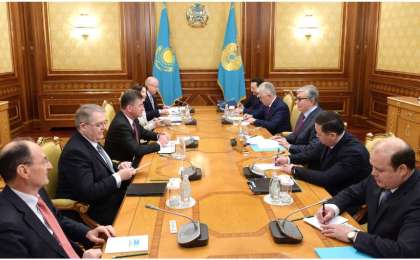哈萨克斯坦总统会见欧安组织主席莱恰克