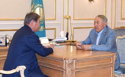 首任总统接见"萨姆鲁克-卡泽纳"基金董事会主席