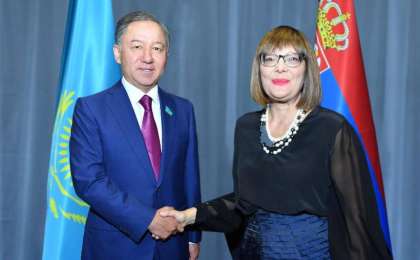 尼格马图林会见塞尔维亚议会议长