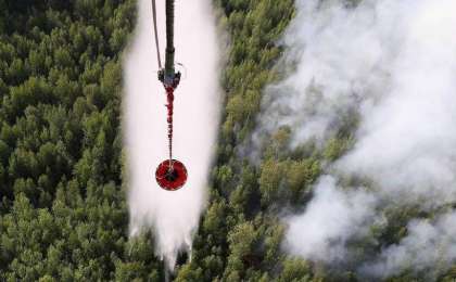 俄罗斯西伯利亚和远东地区森林大火持续