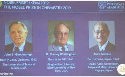 2019年诺贝尔化学奖揭晓