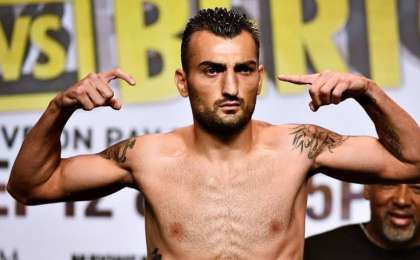 Ванес Мартиросян нокаутқа түскен соң боксты қойып кетті