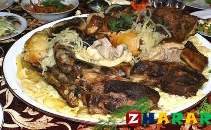 Қонақ күту етті табаққа қалай тартады