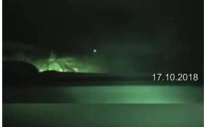 Астана маңында жолды кесіп өткен елес қыздың бейнесі камераға түсіп қалды (видео)