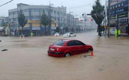 台风“米娜”袭击韩国致4人死亡2人失踪