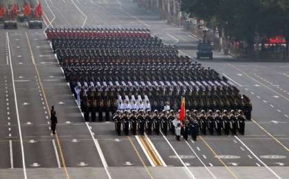 中国举行盛大阅兵仪式庆祝建国70周年