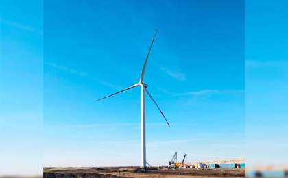 外国投资商在阿克托别开建48兆瓦风电场