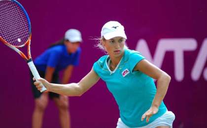 哈萨克斯坦选手晋级北京网球公开赛第二轮