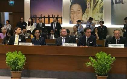 哈萨克斯坦代表团出席联合国亚太经社会第75届年会