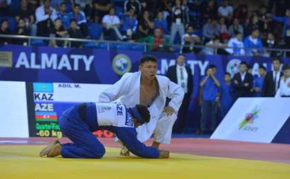 柔道世青赛：哈萨克斯坦代表团再获2枚奖牌