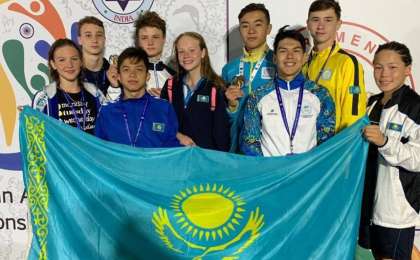 游泳亚青赛：哈萨克斯坦代表团再添4枚奖牌