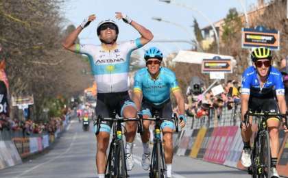 Луценко «Тиррено-Адриатиконың» төртінші кезеңінде бірінші келді