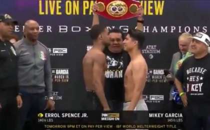 Спенс – Гарсия кездесуінің бейнешолуы