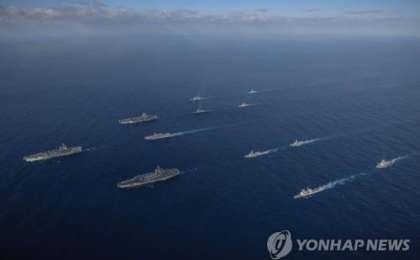 韩日参加美国主导海上训练重启军事交流