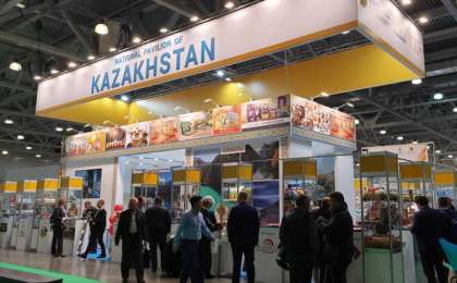 哈萨克斯坦代表团参加莫斯科国际食品展览会