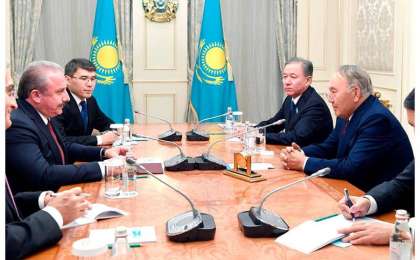 首任总统会见土耳其国民议会议长森托普