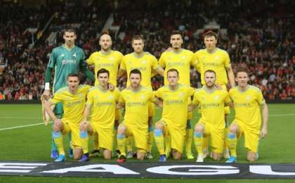 欧联杯：阿斯塔纳球队客场0:1负于曼联